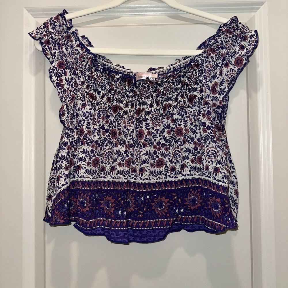 Band of Gypsies Floral Smocked Women's Top